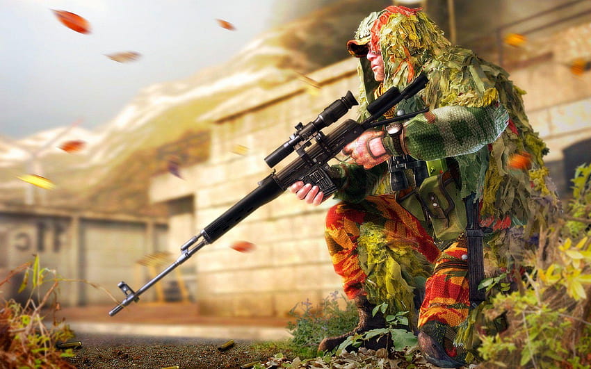 Camouflage Guns Sniper Elite Rifles Video Games, sniper elite 4 HD wallpaper