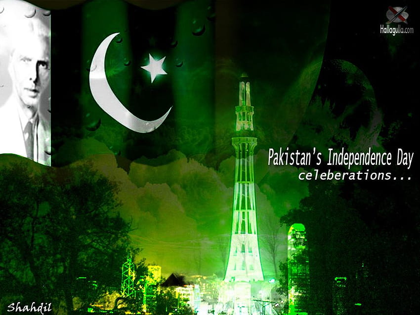 Pakistan Green Flag Independence Day backgrounds [1024x768] for your , Mobile & Tablet HD wallpaper