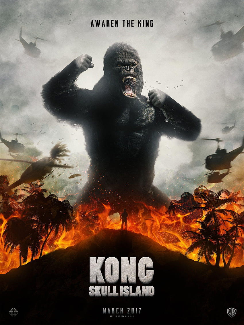 Kong: Isla Calavera, kingkong y panda fondo de pantalla del teléfono