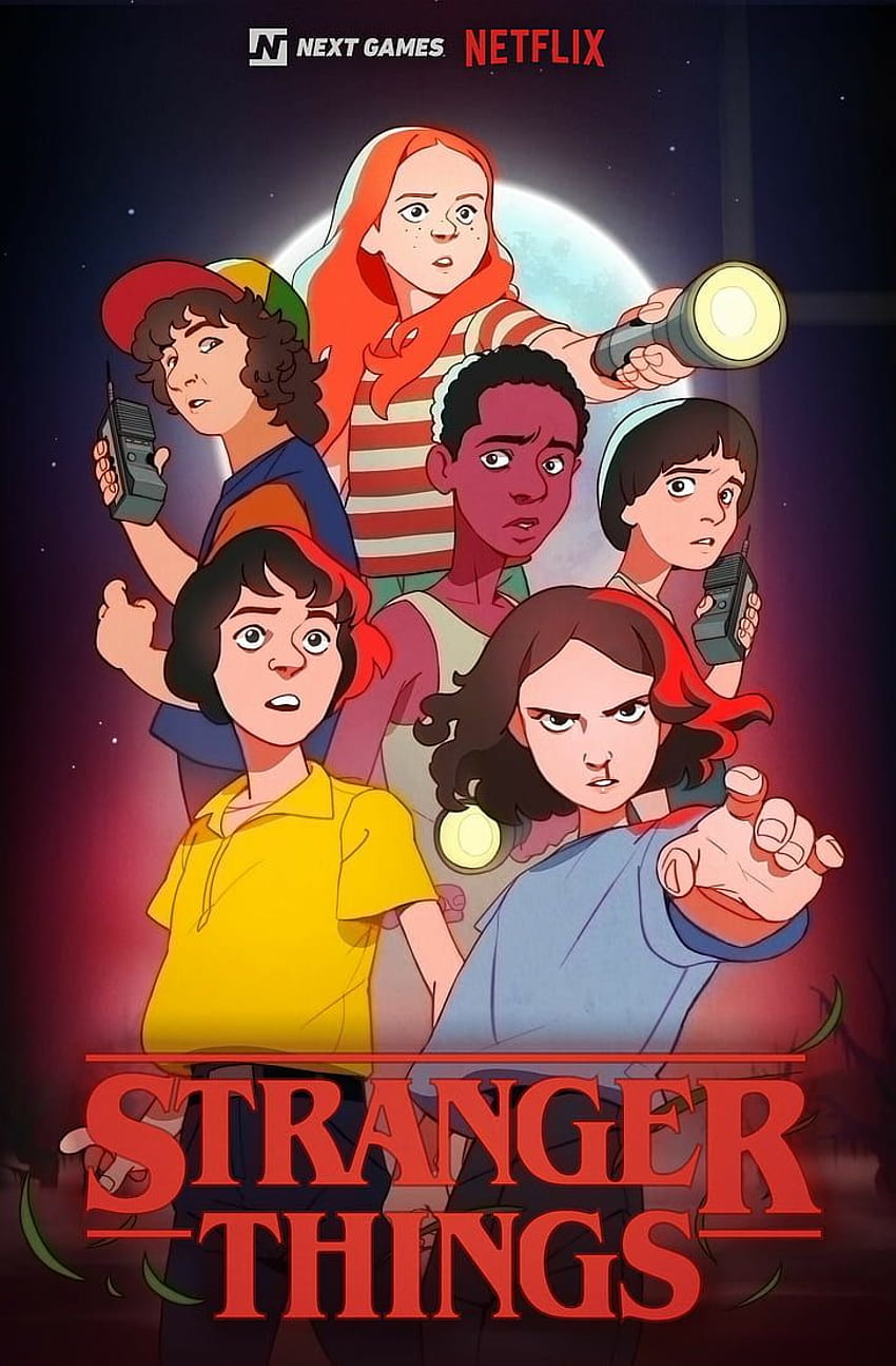 : Stranger Things, Netflix, artwork, tv series, 1980s, millie bobby ...