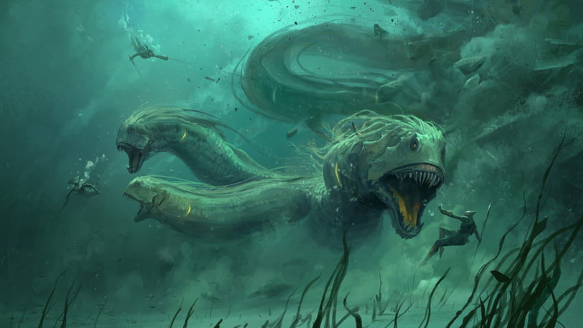 Fantasy Sea Monster HD wallpaper