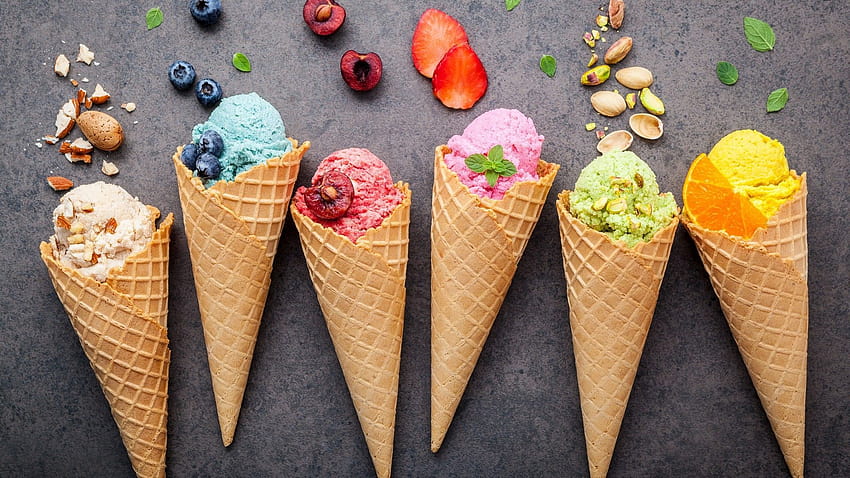 Ice Cream Cone Backgrounds, gelato HD wallpaper
