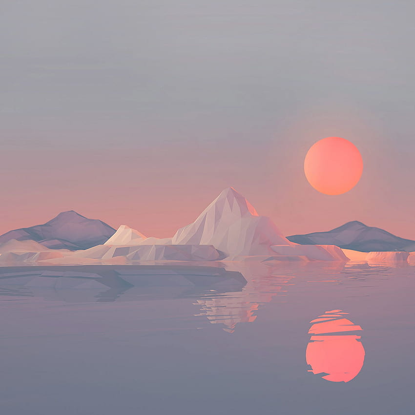 2048x2048 Iceberg Minimalist Ipad Air , Hintergründe und HD-Handy-Hintergrundbild