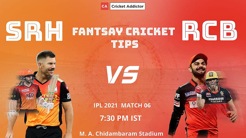 SRH vs RCB Dream11 Prediction, Fantasy Cricket Tips, Playing XI, Pitch Report, Dream11 Team, Injury Update – VIVO IPL 2021 HD wallpaper