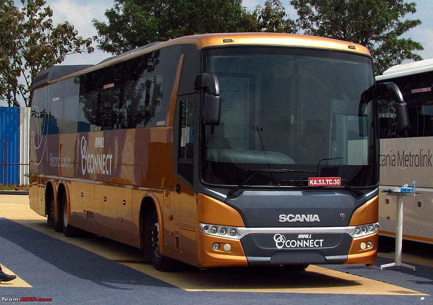 Siddhivinayak Logistics gets first Scania Metrolink intercity luxury bus HD wallpaper