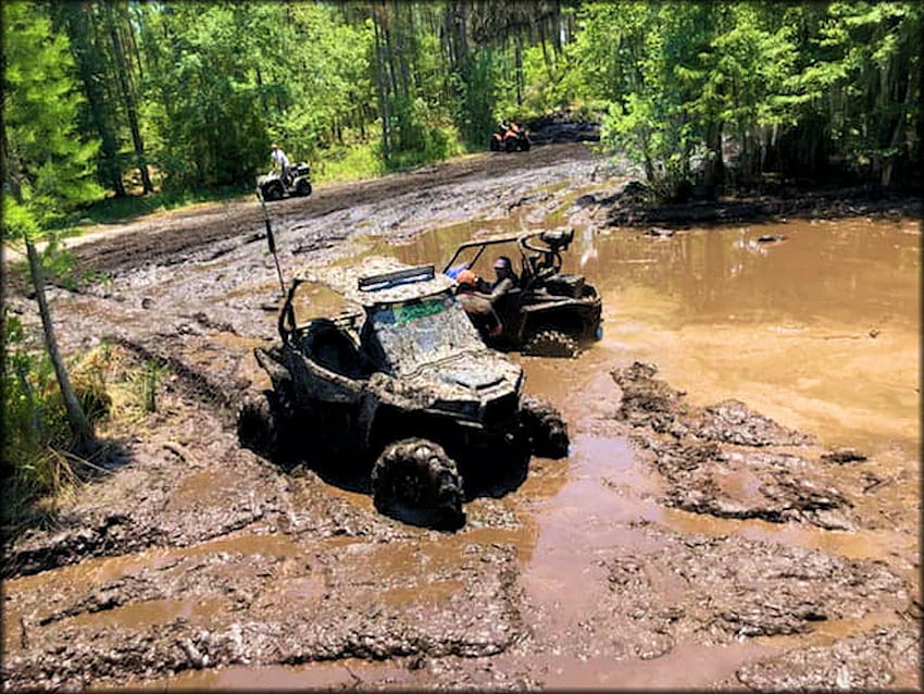 Mud Racing Four Wheelers, mud riding HD wallpaper