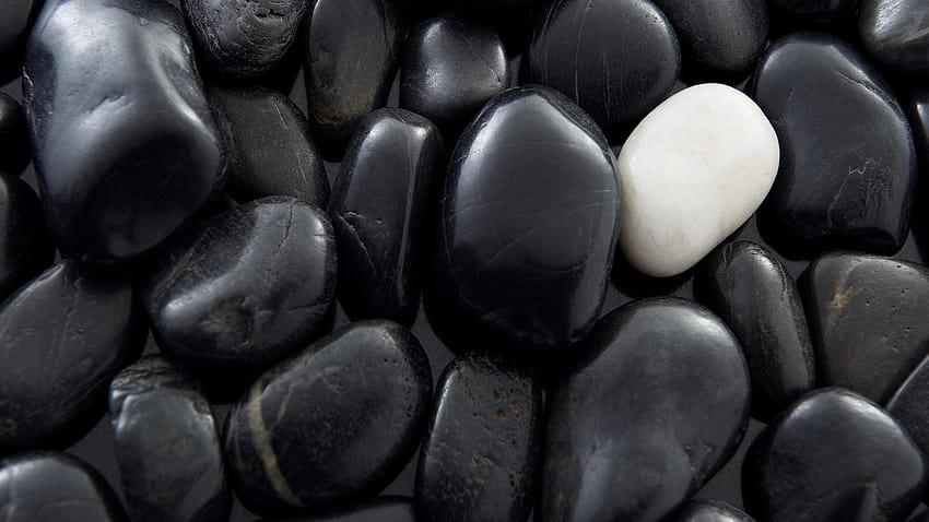 Pebbles, black stone HD wallpaper