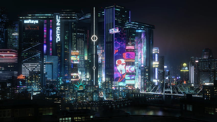 Night City, Cyberpunk 2077 [3840x2160] :: Tokyo-Ästhetik HD-Hintergrundbild