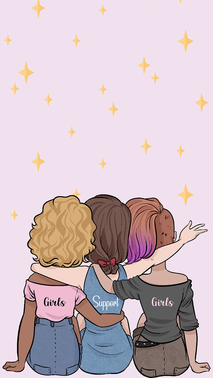 Quatro melhores amigas.BFF.Best friends!!  Mejores amigas dibujo, Dibujos  para amigas, Dibujos amigas