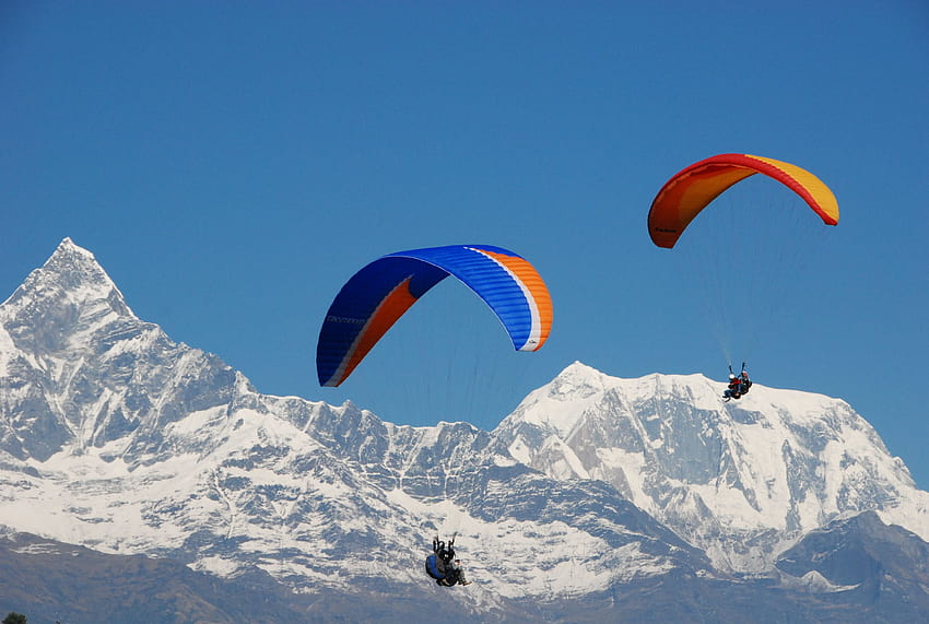 Paragliding , Sports, HQ Paragliding, pokhara HD wallpaper