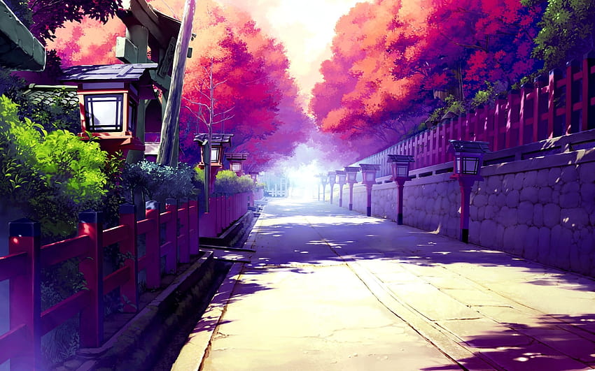Japanese Anime Street [1920x1200] na baner anime na telefon komórkowy i tablet Tapeta HD