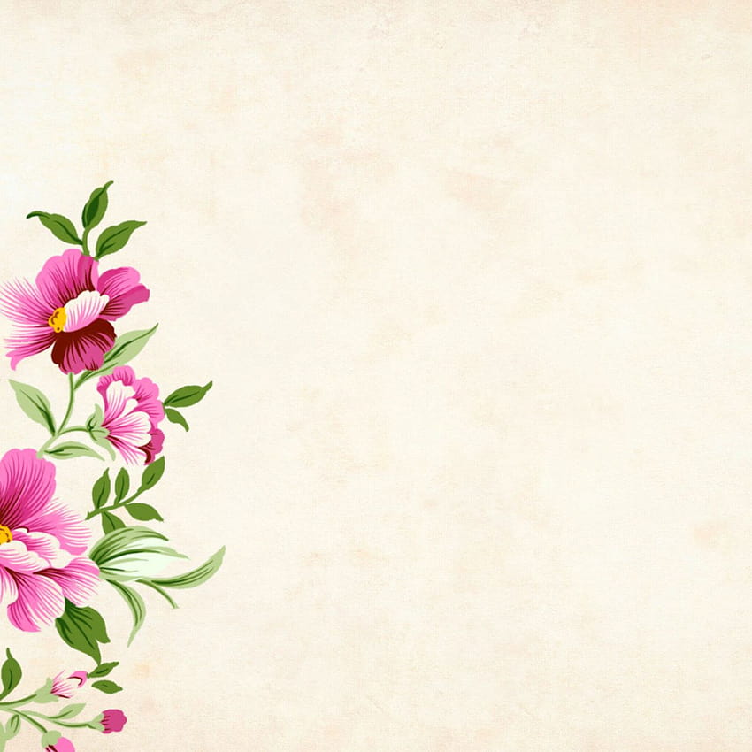 Blooming flowers , background, floral, border, garden frame, vintage • For You For & Mobile HD phone wallpaper