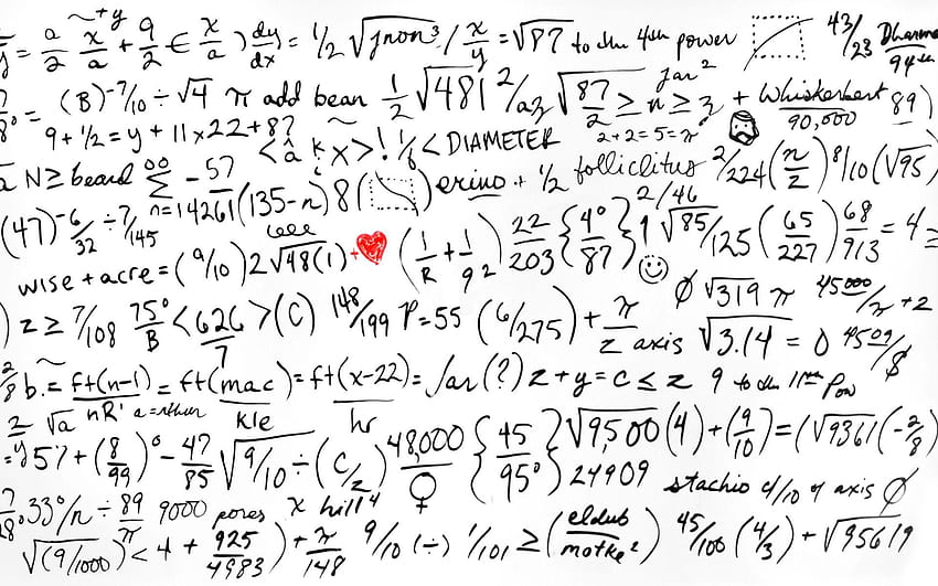Group of Math Equations HD wallpaper