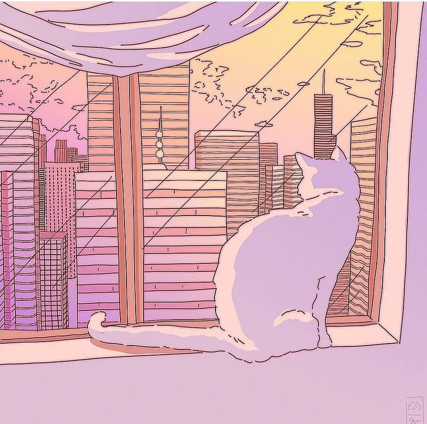 Pika Boo on onime, anime aesthetic cat HD wallpaper
