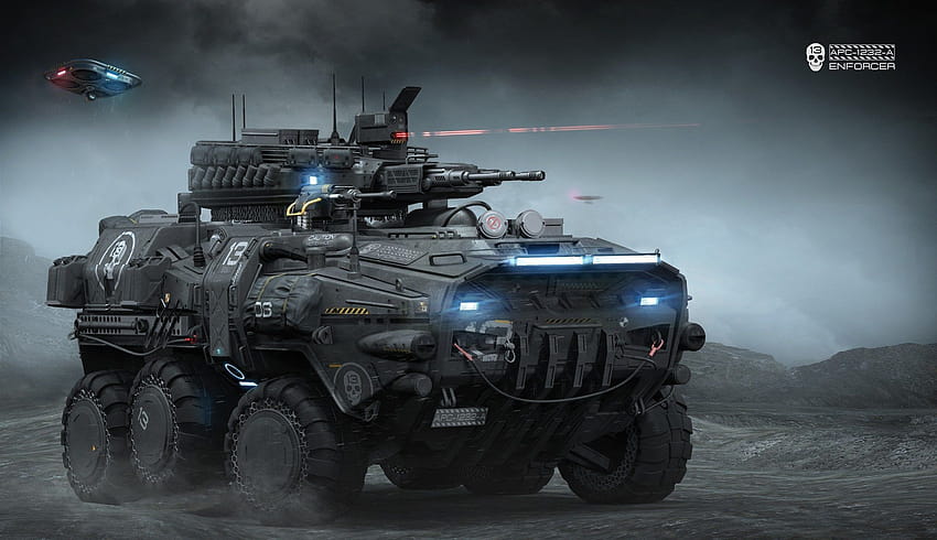 2 Sci Fi , Fantasy Backgrounds, armored vehicles HD wallpaper