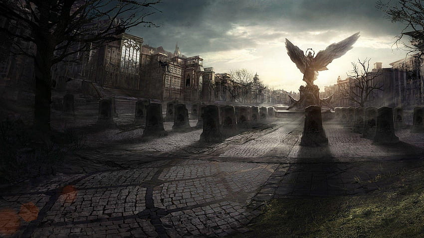 Related from Gothic, statues HD wallpaper