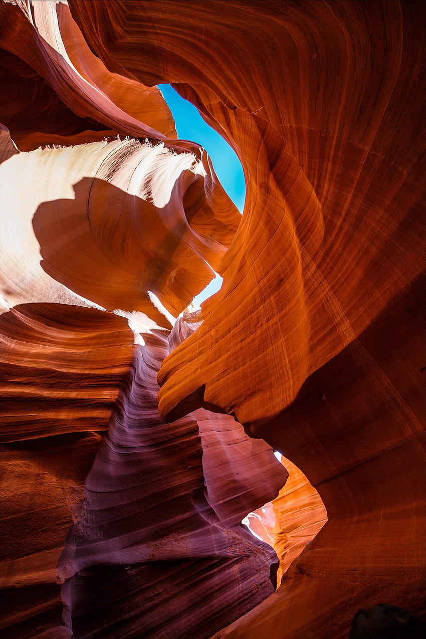 Colors and Layered Rock. Lower Antelope Canyon. Page, AZ. [OC, lower antelope canyon arizona HD phone wallpaper