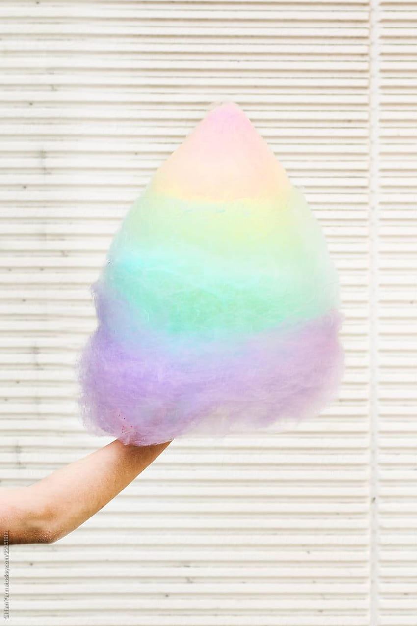 rainbow cotton candy by Gillian Vann HD phone wallpaper