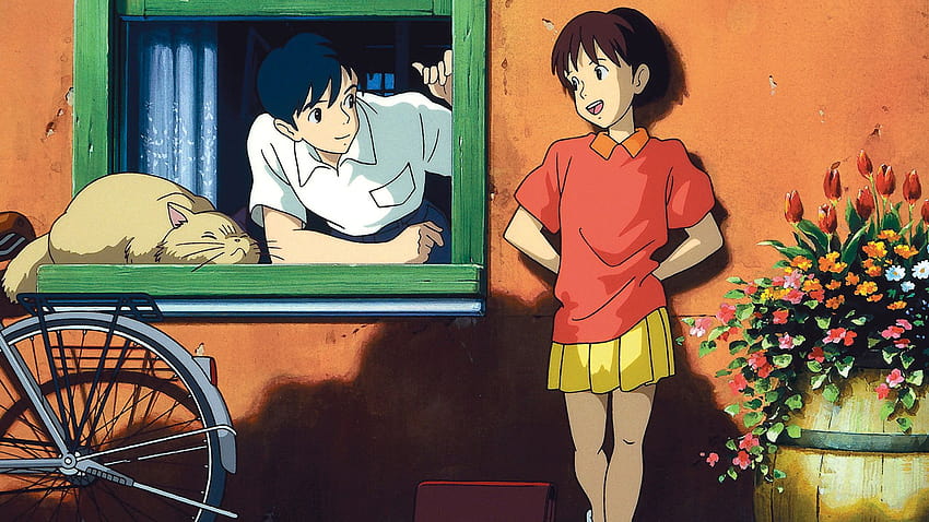 Studio Ghibli Retrospektifi: Kalbin Fısıltısı, kalbin fısıldaması estetiği HD duvar kağıdı