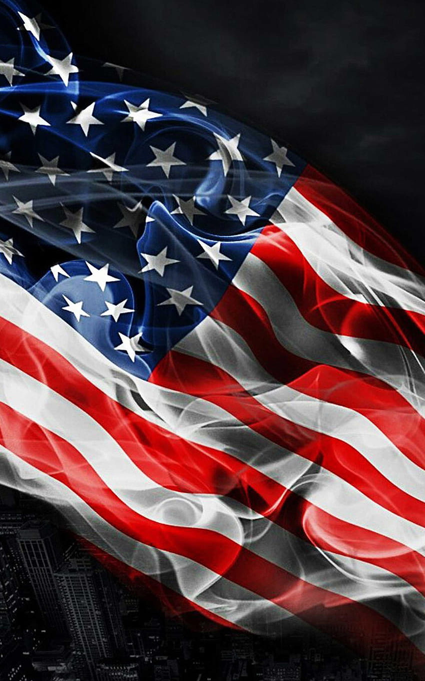 Американско знаме, знаме на Съединените американски щати HD тапет за телефон