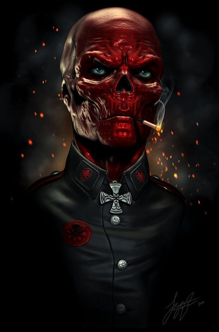 32 pomysły na czerwoną czaszkę w 2021 r., komiksy z czerwoną czaszką Tapeta na telefon HD