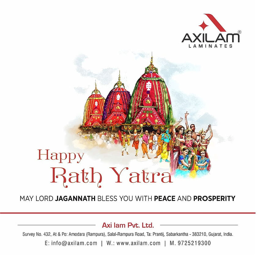 Que Lord Jagannath vous accorde la paix et la prospérité Happy Rath Yatra ..! … Fond d'écran HD