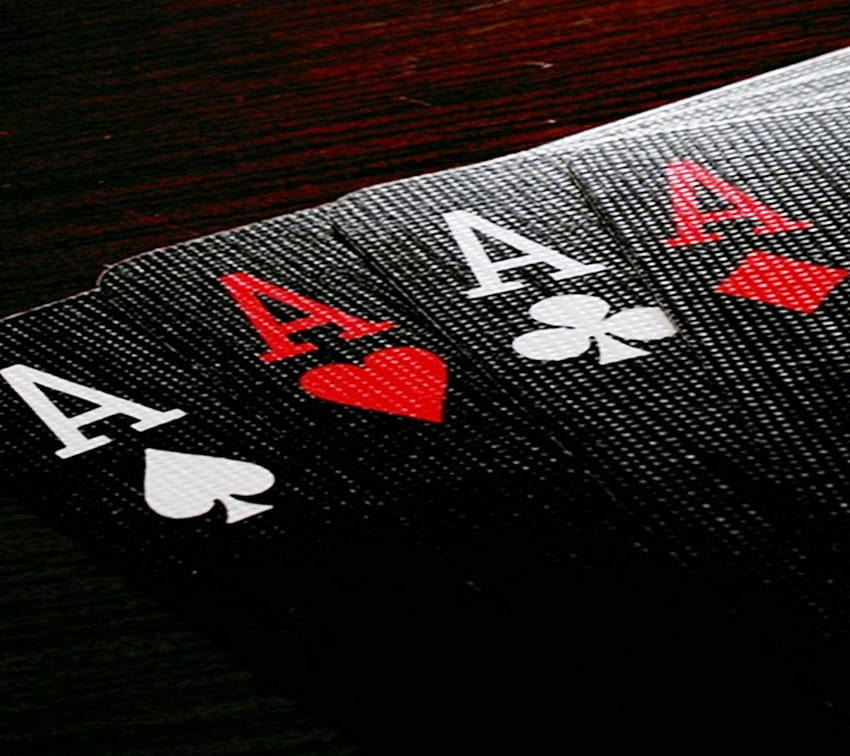 4 Poker Card, naipes para móvil fondo de pantalla