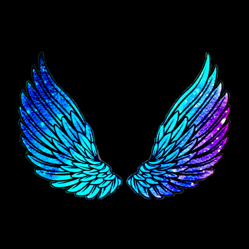 asas, neon wings HD phone wallpaper