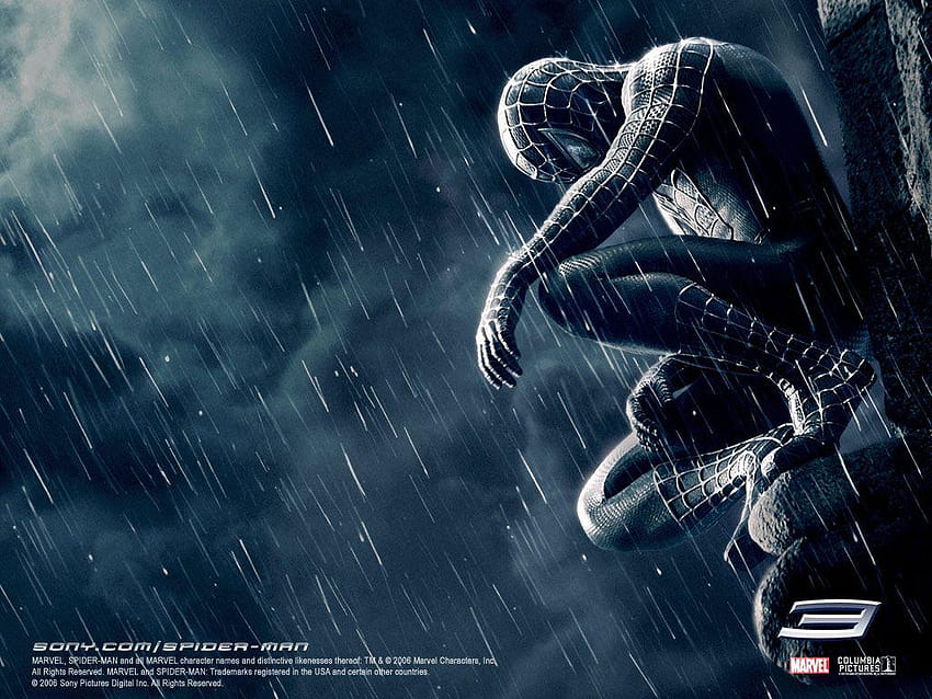 Spiderman 3 Black Suit, spiderman 3 3d HD wallpaper