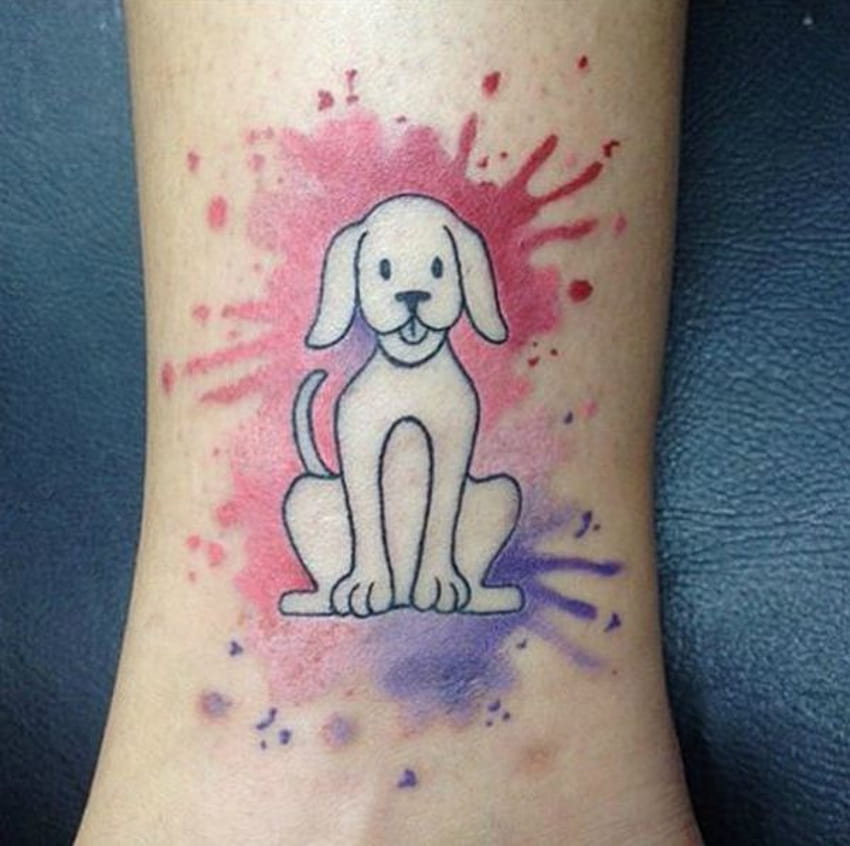Art Immortal Tattoo  Tattoos  Dylan  Watercolor dog