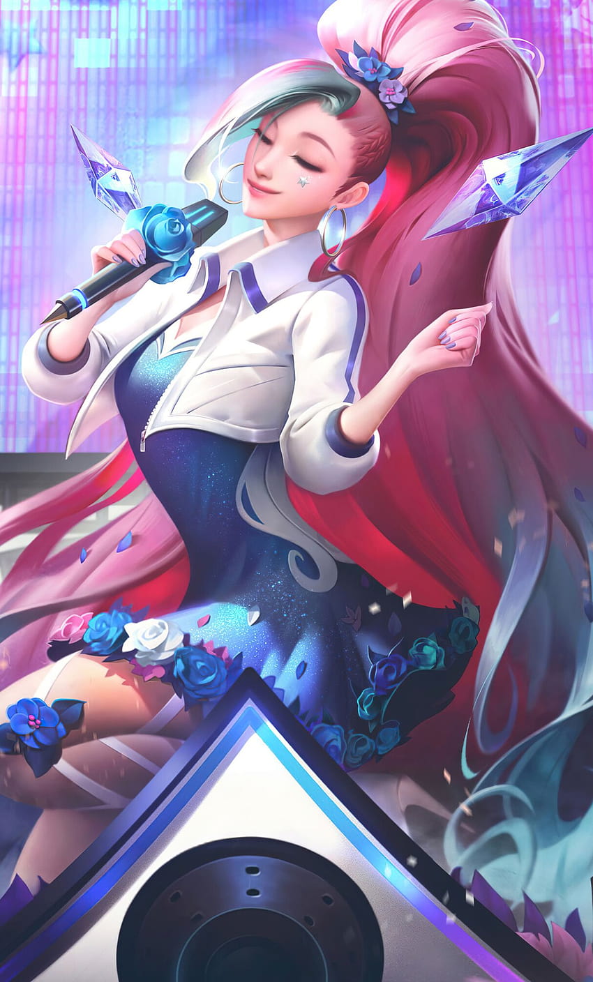 1280x2120 Seraphine League Of Legends iPhone , Backgrounds, and, seraphine phone HD phone wallpaper