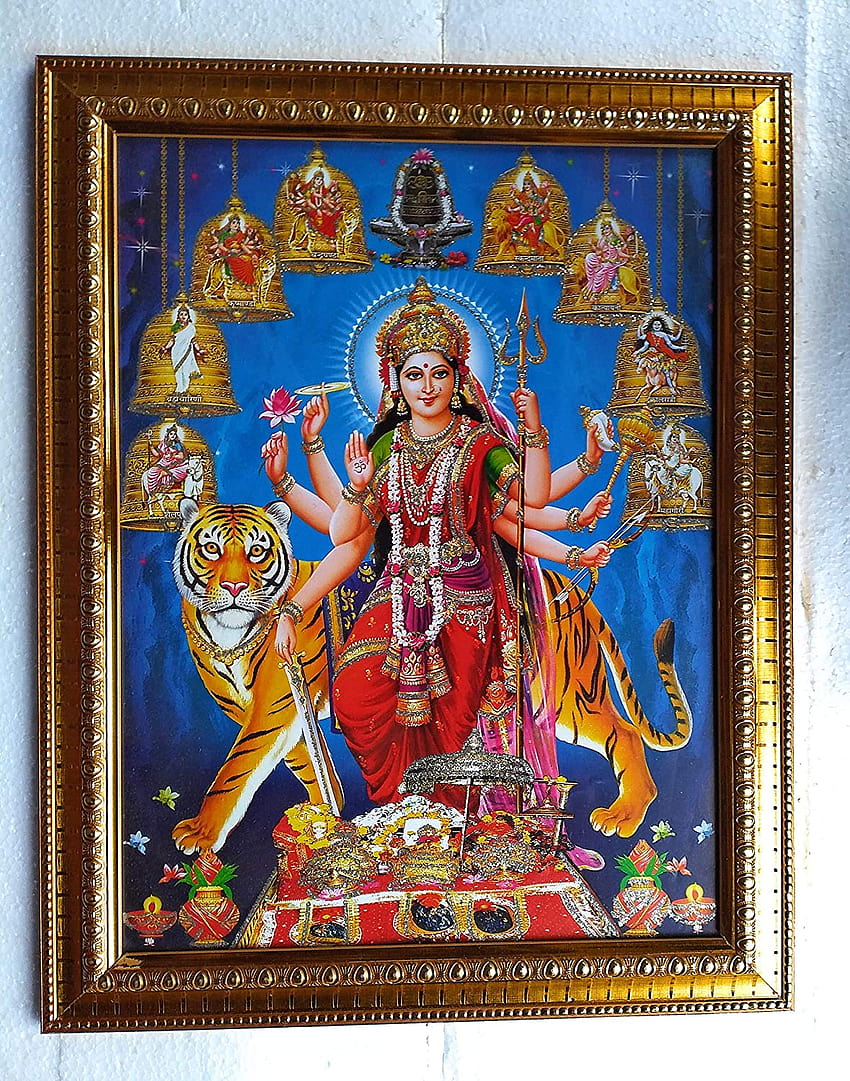 Acquista Rudra Frame Wood Lakshmi Narasimha Swamy 10 x 13 online a prezzi bassi in India Sfondo del telefono HD