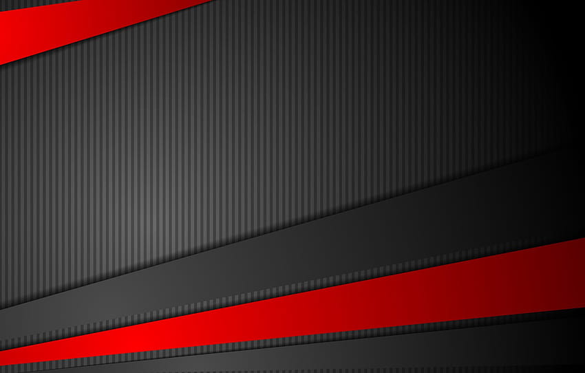 vector, abstract, red, black, design, art, background, color, material, stripe , section абстракции, red vector HD wallpaper