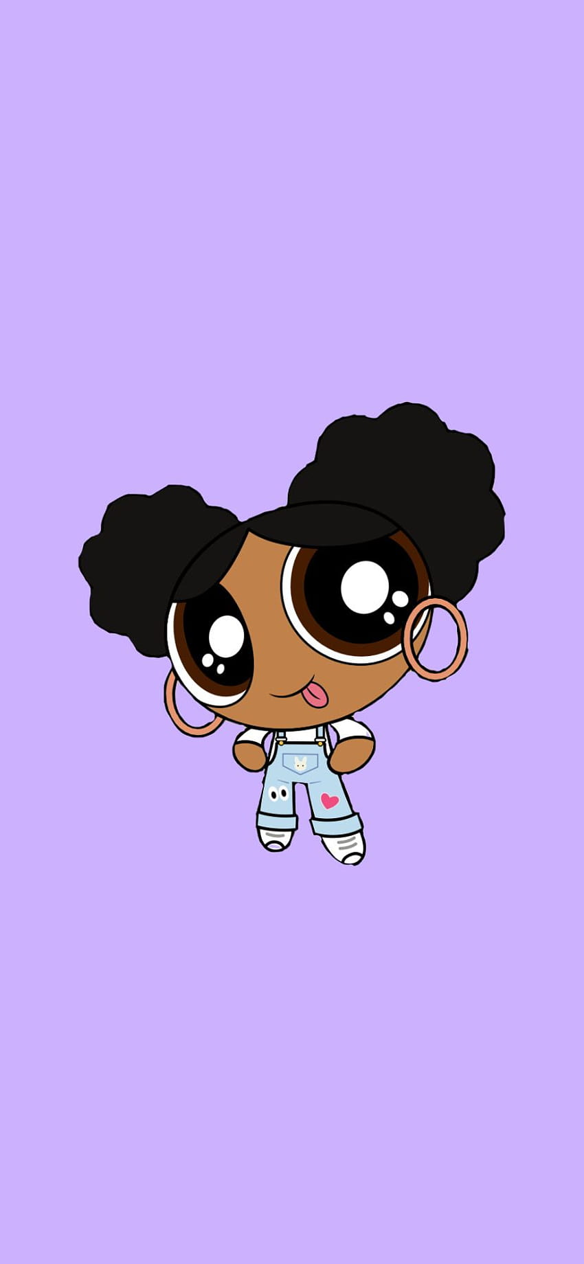 2 Pretty Black Girl Cartoon, dibujos de dibujos animados de niña fondo de pantalla del teléfono