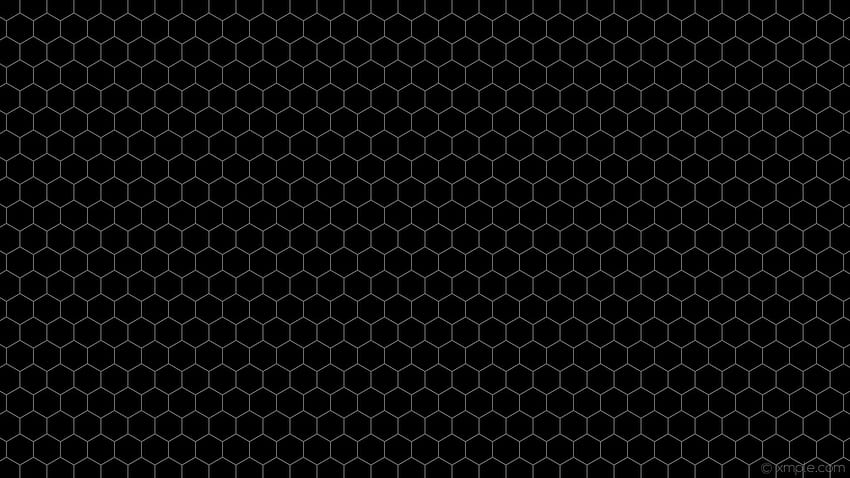 Schwarzes Sechseck, sechseckig HD-Hintergrundbild