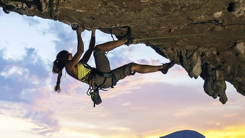 Woman rock climbing, women climbing HD wallpaper