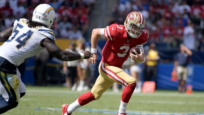 C.J. Beathard returns to 49ers after having wind knocked out of him, nick mullens HD wallpaper
