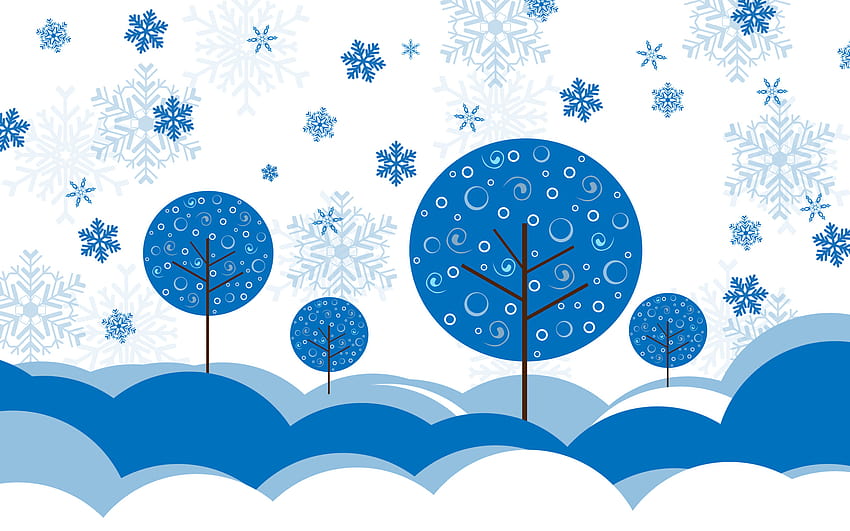 Winter Digital Art, Artist, Backgrounds, and, winter simple HD wallpaper