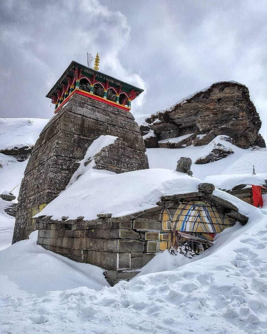 Tungnath Temple in Snow, Uttarakhand ...pinterest HD phone wallpaper