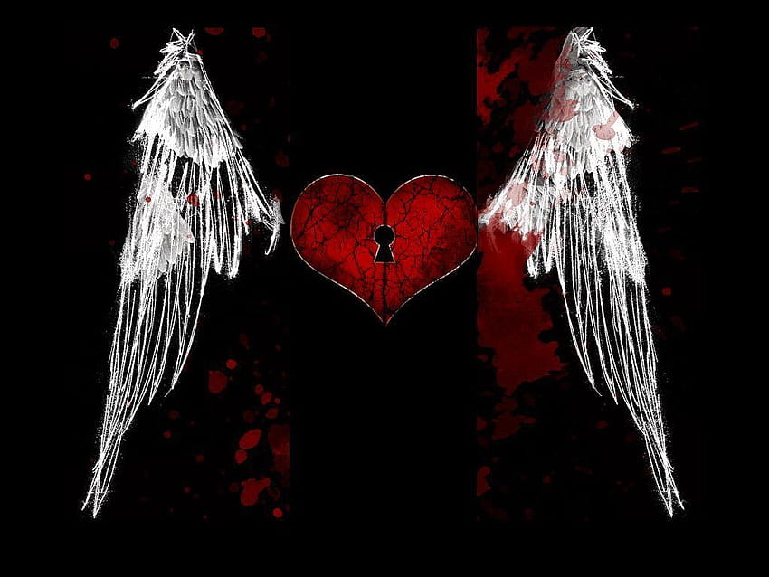 Heart With Wings HD wallpaper