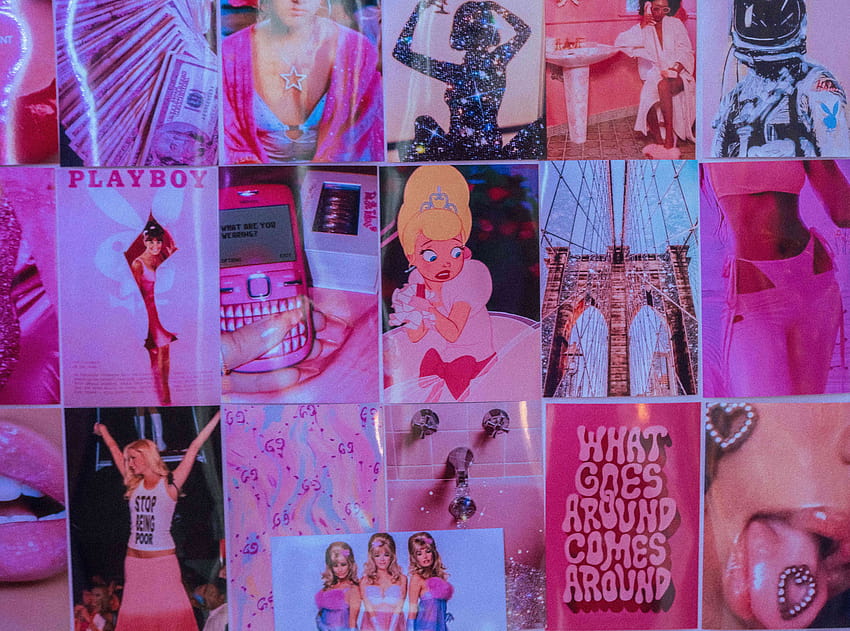 Boujee Pink Aesthetic Wall Collage Kit Y Wall Trendy, y laptop HD wallpaper