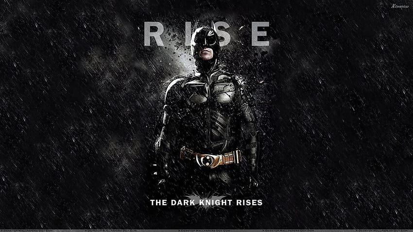 The Dark Knight Rises – Christian Bale As Batman And Black Rainy, batman dark knight HD wallpaper