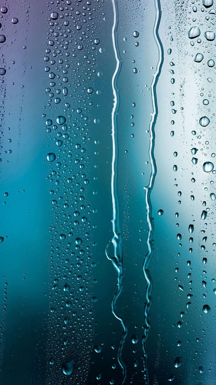 di On Glass Water Drops, vetro con gocce d'acqua Sfondo del telefono HD