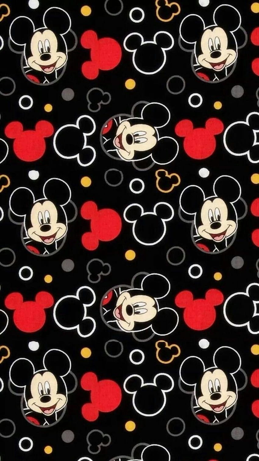 red and black mickey mouse HD phone wallpaper