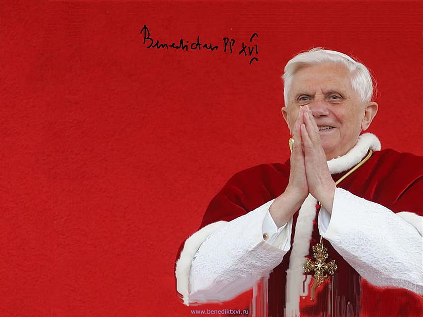 avec le pape Benoît XVI Papst Fond d'écran HD