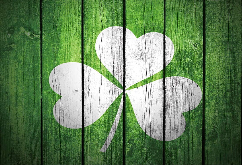 Amazon : LFEEY 9x6ft Shamrock Lucky Clover on Rustic Wooden, st patricks day rustic HD wallpaper