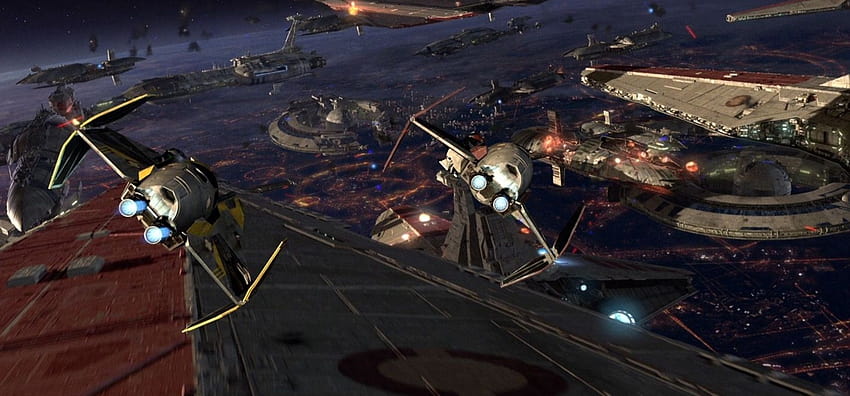 Star Wars Space Battle Backgrounds posté par Sarah Simpson, films de batailles spatiales Fond d'écran HD