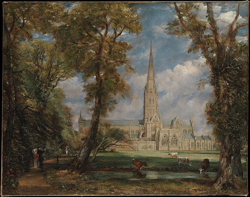 John Constable, salisbury cathedral HD wallpaper