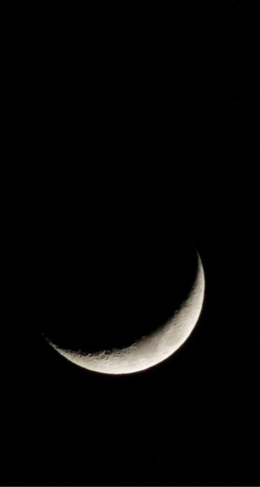 Crescent Moon Dark Night iPhone se HD phone wallpaper