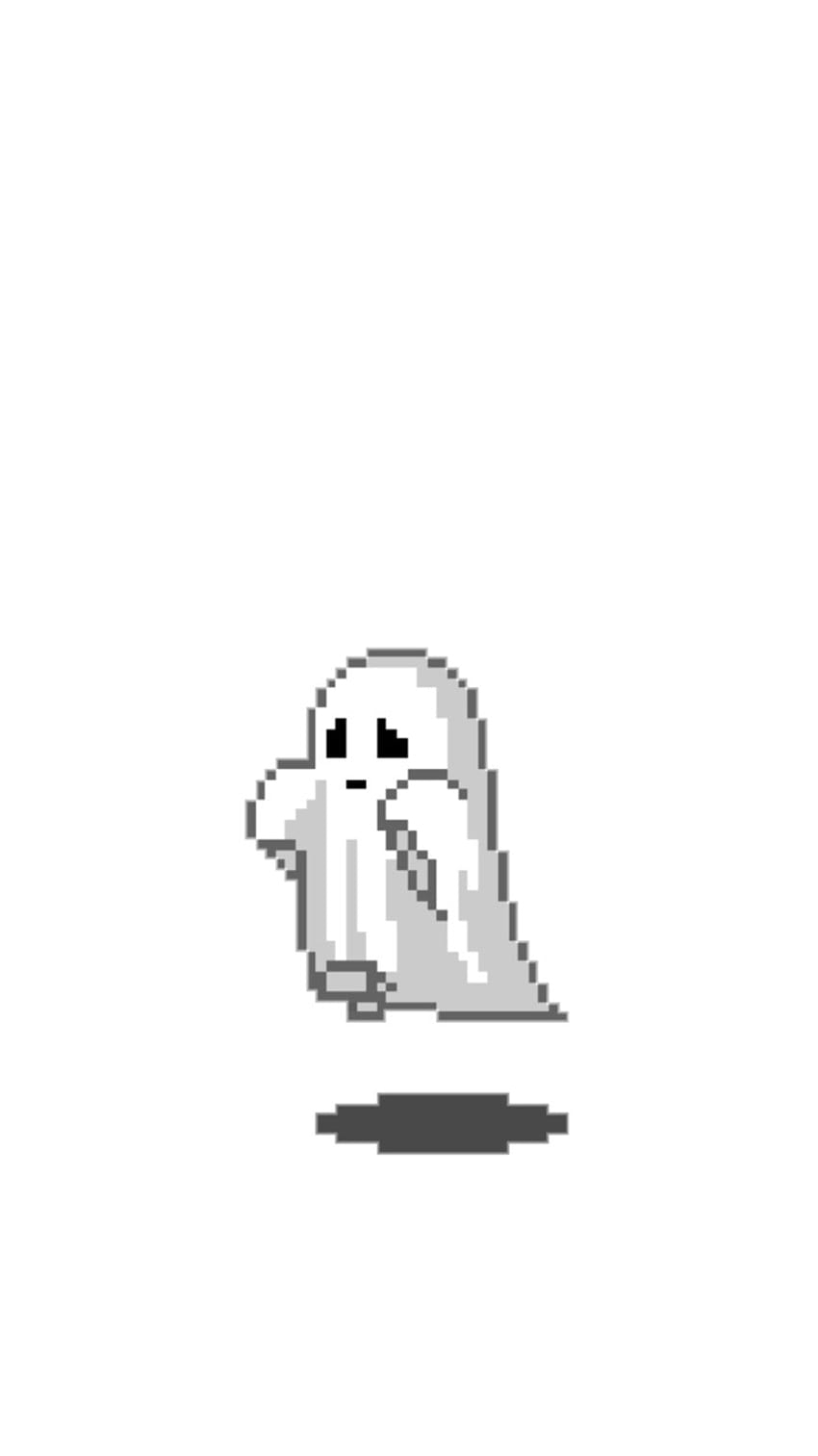 Cute Ghost Art Character Illust Minimal Simple iPhone Wallpapers Free  Download